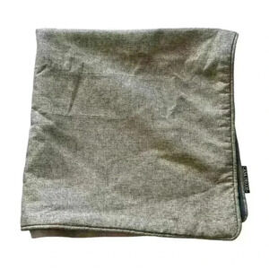 NWOT pillow covers 26 by 26 inches/ Tan/Khaki front-Blue/grey velvety back